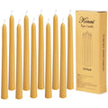 0.87×10 Inch Wax Yellow Taper Candles (wax yellow)
