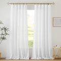 White Curtains & Drapes (White / 70"W x 95"L (Pack of 2))