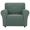 Super Stretch Chair Slipcover Universal Sofa Chair Covers for Living Room Dogs Pet Furniture Protector Spandex Armchair Slipcovers with Anti Slip Foam Sticks (Pea Green / Small (30"-47"))