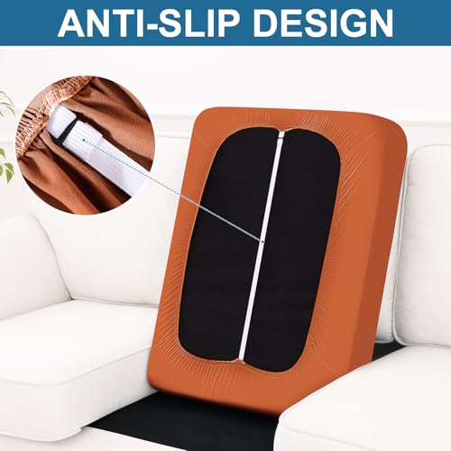 Couch Cushion Covers (Rust / Seat 1 Pack)