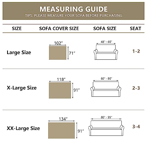 Light Gery Chenille Sofa Cover for Dogs Cats Tassel Edge Couch Cover Furniture Protectors for Pets Universal Couch Cover Thick Durable Sectional Couch Covers for 3 Cushion Couch (91" x 134" / Tassels Edge-light Grey)