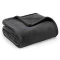 GentleSoft Fleece Throw Blanket Dark Grey (Charcoal / Throw (50" X 60"))