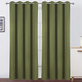 Olive Green Thermal Blackout Curtains (Olive Green / 52"W x 108"L (Pack of 2))