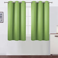 Light Green Blackout Curtains 38 x 54 Inch Length (Light Green / 38"W x 54"L (Pack of 2))