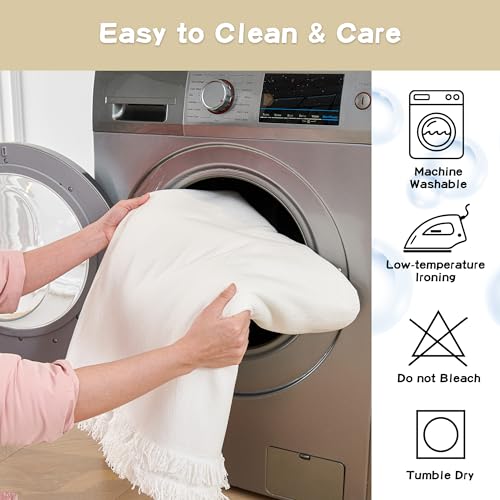 Oversized Couch Cover Sofa Covers Couch Covers for 3 Cushion Couch Sofa Pet Friendly L Shaped Couch Cover Sectional Couch Covers Non Slip Furniture Protector for Kids (91" x 150" / White)