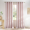 Thick Linen Blush Pink Curtains 2 Panels for Kids Room (Blush Pink / 55"W x 96"L (Pack of 2))