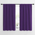 Kitchen Curtains (Royal Purple / 42"W x 54"L (Pack of 2))