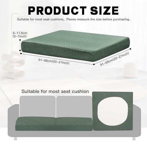 8Pcs Outdoor Cushion Covers (Teal Green / 8PCS)