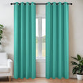 Blackout Curtains 108 Inch Length 2 Panels Set (Peacock Blue / 52"W x 108"L (Pack of 2))