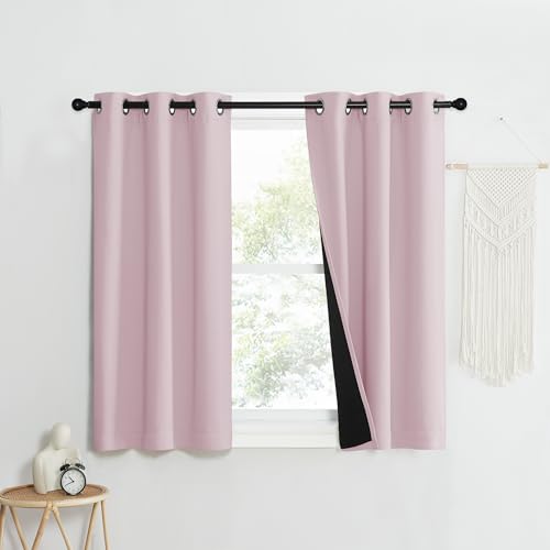 Full Shading Curtains for Windows (Lavender Pink / 62"W x 95"L (Pack of 2))