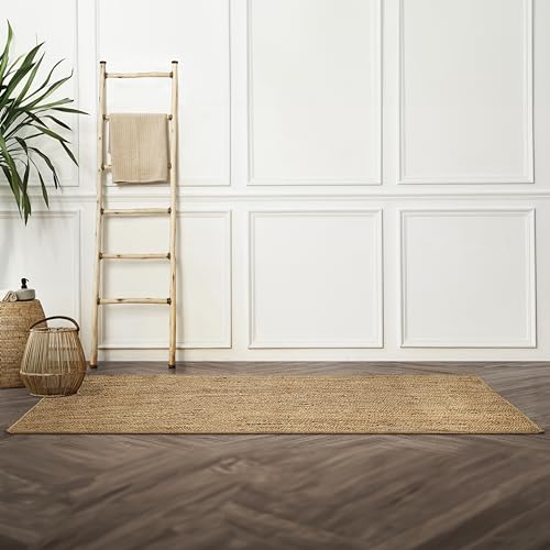 Jute Braided Woven Kitchen Runner 2x6 Feet (2'x6' / Natural)