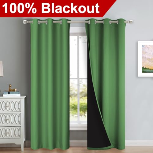 Forest Green Full Shade Curtain Panels (Forest Green / 37"W x 84"L (Pack of 2))