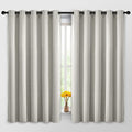Room Darkening Curtains 62x63 inch Length Light Beige (Light Beige / 62"W x 63"L (Pack of 2))