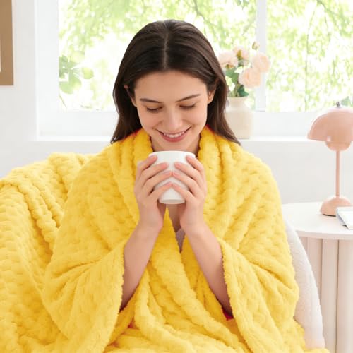 Light Yellow Twin Blanket for Couch (Light Yellow / Twin(60"x80"))