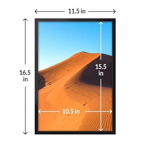 11x16 Picture Frame for Wall Display (Black / 11x16)