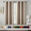 Blackout Curtains for Bedroom 2 Panels 40 x 54 Inch Long Taupe (Taupe / 40"W x 54"L (Pack of 2))