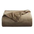 GentleSoft Fleece Throw Blanket Camel (Camel / Throw (50" X 60"))