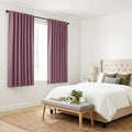 Window Curtains (Dusty Rose / 42"W x 45"L (Pack of 2))