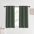 Dark Mallard Blackout Curtain Panels for Bedroom (Dark Mallard / 34"W x 40"L (Pack of 2))