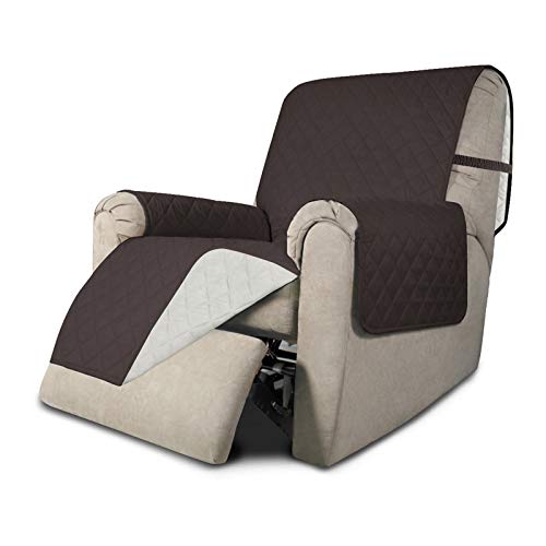 Reversible Couch Cover (Chocolate/Ivory / Small Recliner)