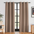 Window Draperies Blackout Curtain Panels (Cappuccino / 42"W x 80"L (Pack of 2))