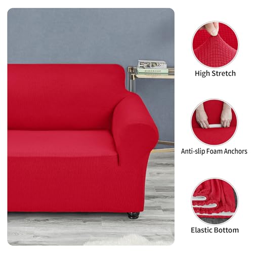 Stretch Chair Couch Cover (Ruby / Small（35" - 55"）)