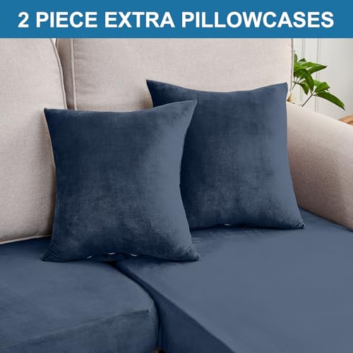 Couch Cover 3 (Berlin Blue / 2 Seater + Chaise)
