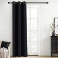 Blackout Curtains 38x84 inch Black Thermal Drapes (Black / 38"W x 84"L (Pack of 1))