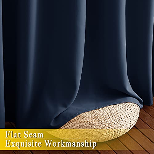 Bedroom Window Blackout Curtain Panel (Navy / 80"W x 84"L (Pack of 1))
