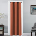 Doorway Curtain Blackout Closet Door Curtain Room Divider Window Treatment Curtain for Bedroom Thermal Insulated Privacy Drape Soundproof Grommet (42"W x 80"L (Pack of 1) / Orange)