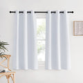 Bedroom Curtains 2 Panels Set (Greyish White / 34"W x 60"L (Pack of 2))