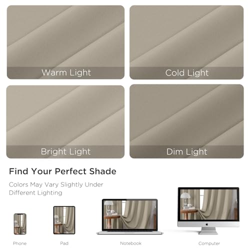 Light Beige Blackout Curtains Customize (Light Beige / Customsize)