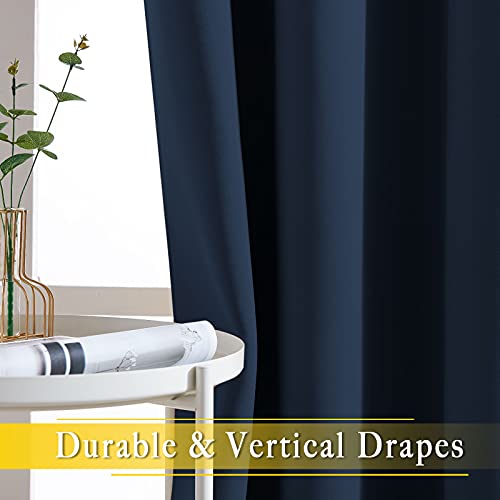 Bedroom Window Blackout Curtain Panel (Navy / 80"W x 84"L (Pack of 1))