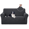 Loveseat Cover Stretch Couch Cover Sofa Slipcover (Dark Grey / Loveseat)
