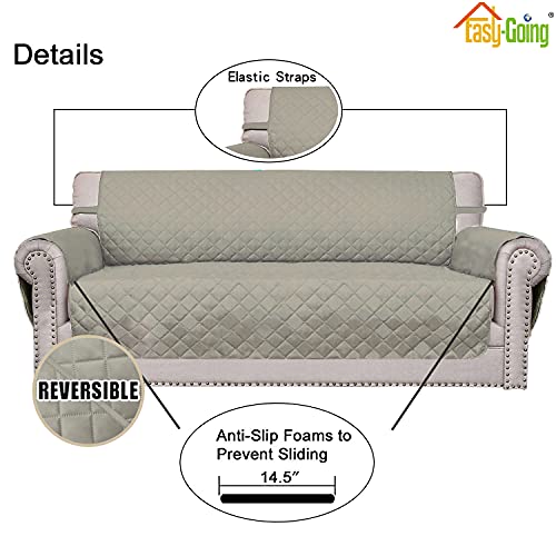 Reversible Couch Cover (Beige/Beige / Large Sofa)