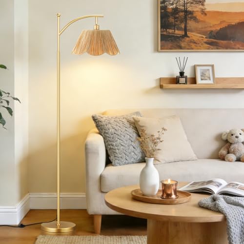 60" Floor Lamps for Living Room with 3 Color Temperatures (Boho & Gold / 60 inches)