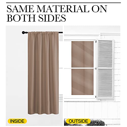 Cappuccino Blackout Curtains for Camper 29" w x 30" L 2 Panels (Cappuccino / 29"W x 30"L (Pack of 2))