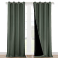 Full Shading Curtains 90 inches Long 2 Panels Set for Windows (Dark Mallard / 52"W x 90"L (Pack of 2))