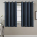 Blackout Curtain for Living Room Thermal Insulated Window Treatment Curtain 54 inch Length Energy Saving Solid Grommet Top Blackout Drape (52"W x 54"L (Pack of 1) / Navy Blue)