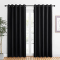 Blackout Draperies Window Curtain Panels (Black / 60"W x 84"L (Pack of 2))
