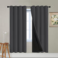 Charcoal Grey 100% Blackout Curtains 72 Inches Long 52" Wide 2 PCS (52"W x 72"L (Pack of 2) / Charcoal Grey)