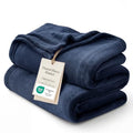 Soft Cozy Warm Fleece Throw Blanket for Couch Navy 50"x70" (02 - Navy / Throw XL (50" X 70"))