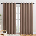 Window Draperies Blackout Curtain Panels (Cappuccino / 70"W x 84"L (Pack of 2))