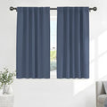 Kitchen Window Curtains (Blue Haze / 52"W x 45"L (Pack of 2))