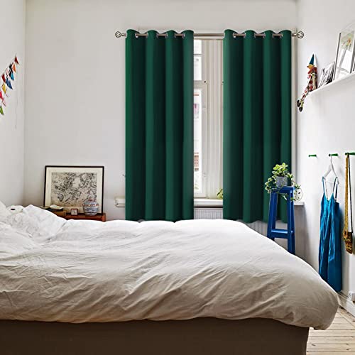 Blackout Curtains (Emerald Green / 52"W x 63"L (Pack of 2))