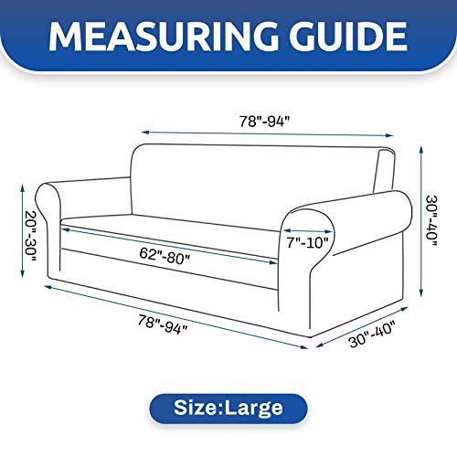Stretch Couch Covers for Sofa (Hunter / Large)