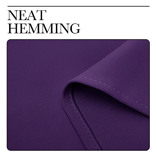 Kitchen Curtains (Royal Purple / 42"W x 54"L (Pack of 2))