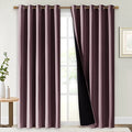 100% Blackout Window Curtain Panels (Dry Rose / 70"W x 84"L (Pack of 2))