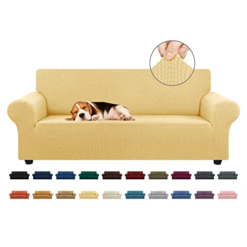 Stretch Couch Covers for Sofa (Champagne / Large)