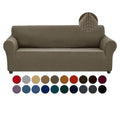 Stretch Couch Cover Slipcovers (Fossil / Large（78"-94"）)